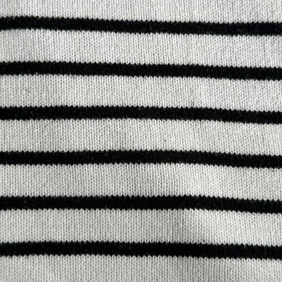 Gap Factory Off White Black Striped Boat Neck Sweater Women’s Large - Picture 5 of 7